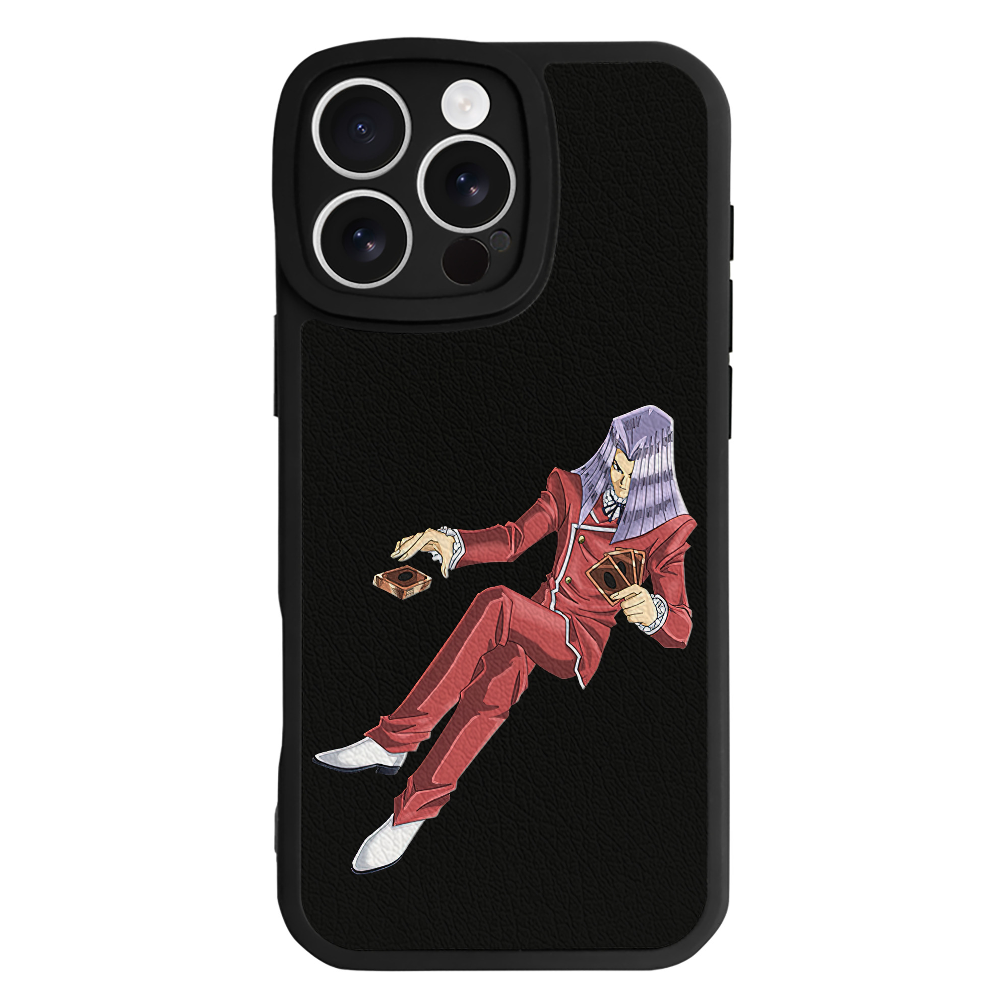 遊☆戯☆王 Yu-Gi-Oh! 【iPhone 16シリーズ対応】シリコンスマホケース（レザー調） 材質：シリコン